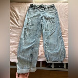 Slightly worn distressed Wild Fable Straight Leg jeans